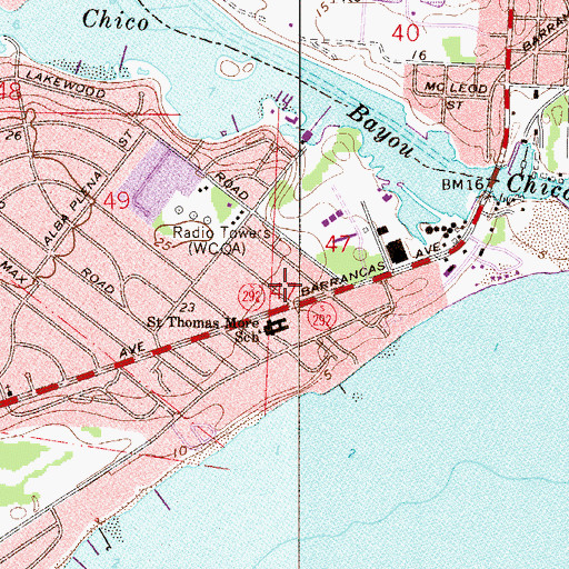 Topographic Map of Pedro Palao Grant, FL