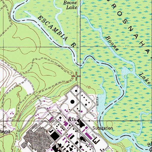 Topographic Map of Milan De La Carrera Grant, FL