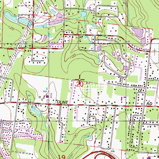 Topographic Map of James Wilkins Grant, FL