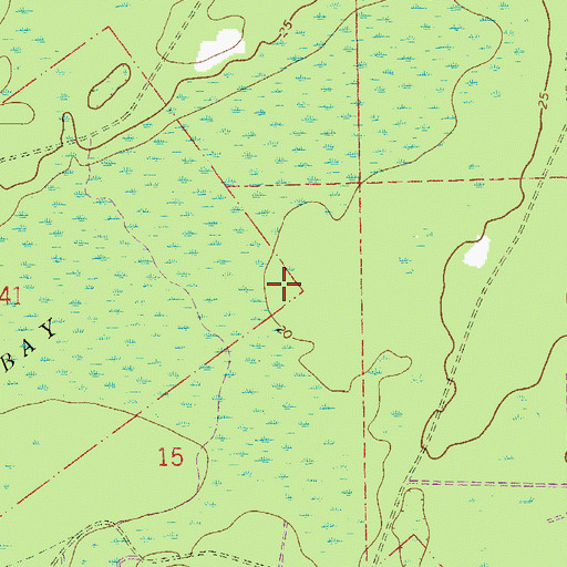 Topographic Map of George I F Clarke Grant, FL