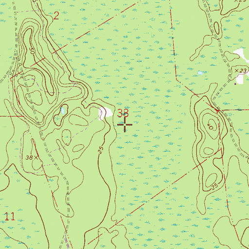 Topographic Map of Daniel Clarke Grant, FL