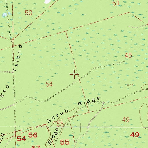Topographic Map of GIF Clarke Grant, FL