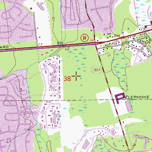 Topographic Map of Bartolomeo de Castro Y Ferro Grant, FL