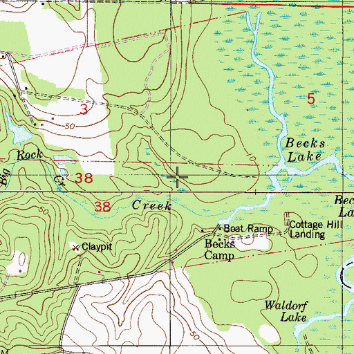 Topographic Map of Miguel Hernandez Grant, FL