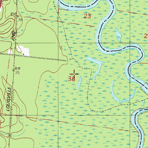 Topographic Map of John Ruiz Grant, FL