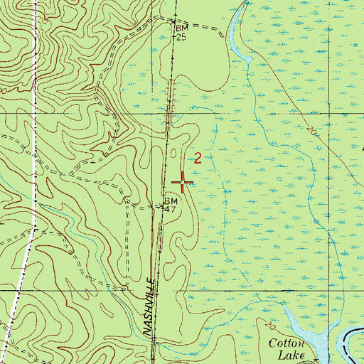 Topographic Map of Henry Michalet Grant, FL