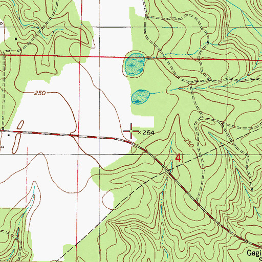 Topographic Map of Walnut Hill Lookout Tower, FL