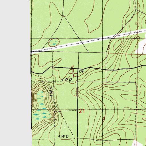 Topographic Map of Suggs Head, FL