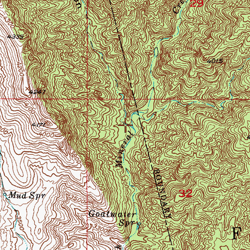 Topographic Map of Iron Canyon, AZ