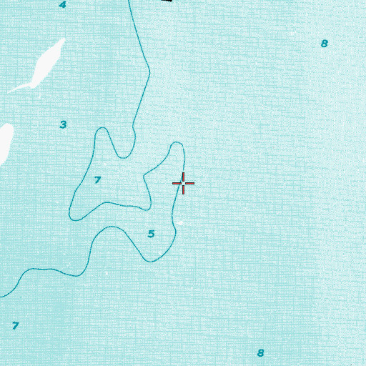 Topographic Map of Banana River Aquatic Preserve, FL