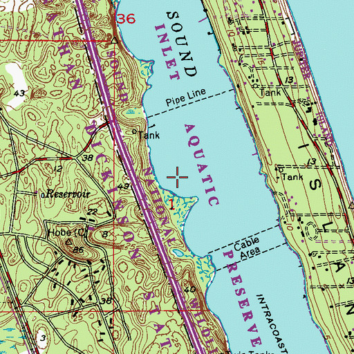 Topographic Map of Camp Murphy, FL