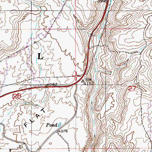 Topographic Map of Iron Canyon, AZ