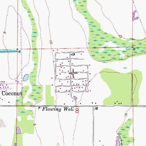 Topographic Map of El Dorado Acres, FL