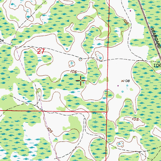 Topographic Map of Goodbread Hammock, FL