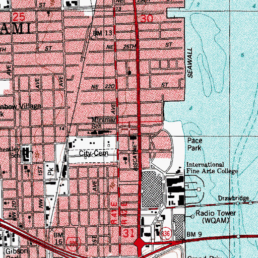 Topographic Map of YWCA Child Care Center, FL