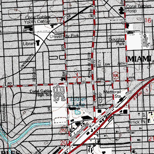 Topographic Map of Pelican School, FL