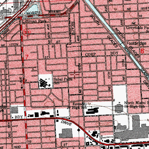 Topographic Map of Chandler Academy, FL