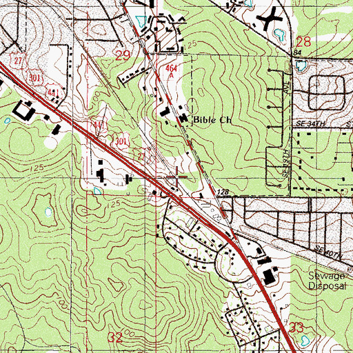 Topographic Map of Sunshine and Light, FL