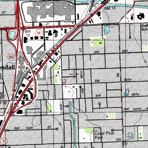 Topographic Map of REM Learning Center, FL