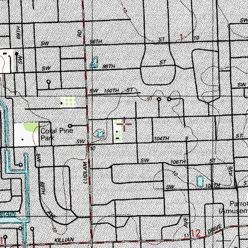 Topographic Map of Noahs Ark Christian Child Care Center, FL