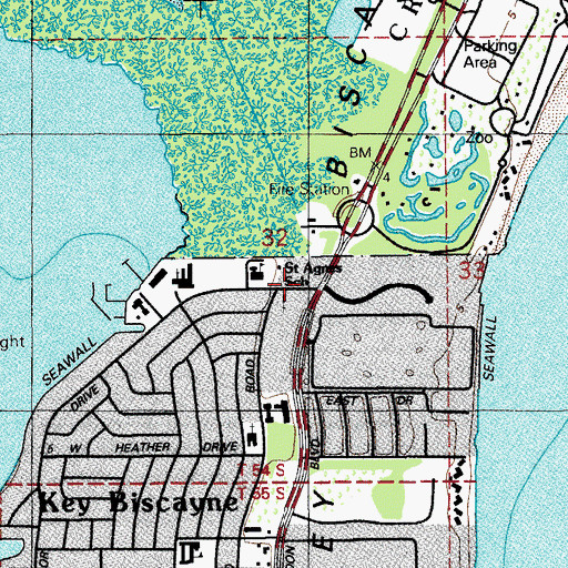 Topographic Map of Saint Christophers by the Sea Church, FL