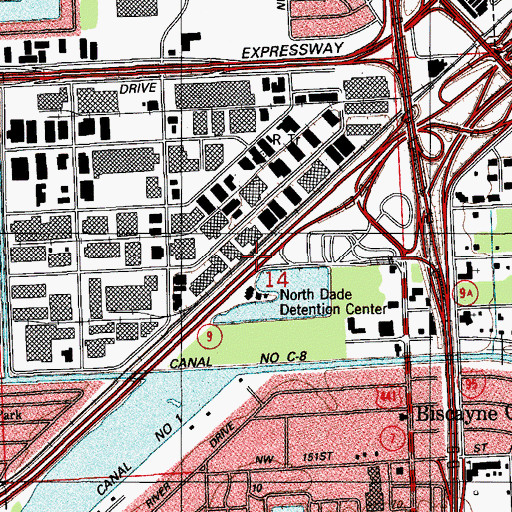 Topographic Map of Evangel Church, FL