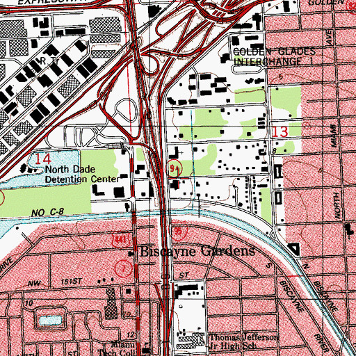 Topographic Map of First Alliance Church, FL