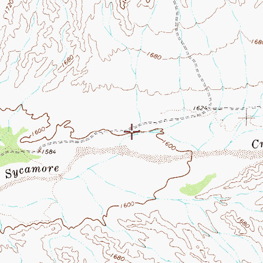 Topographic Map of Ironwood Wash, AZ