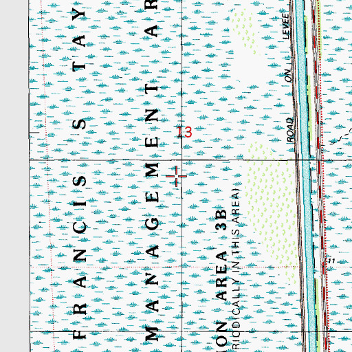 Topographic Map of Francis S Taylor Wildlife Management Area, FL