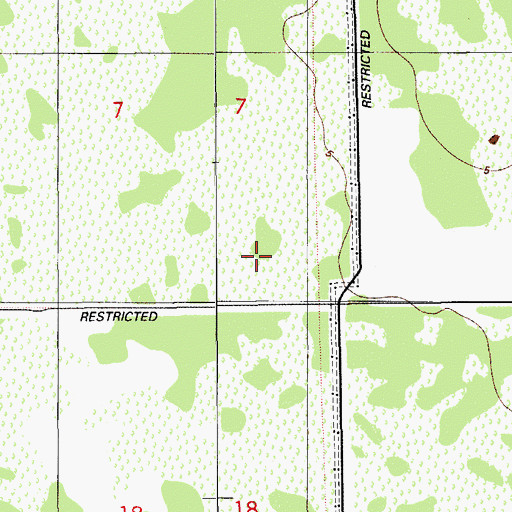 Topographic Map of Northwest Well Field, FL