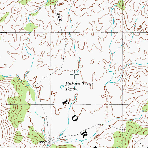 Topographic Map of Italian Trap, AZ