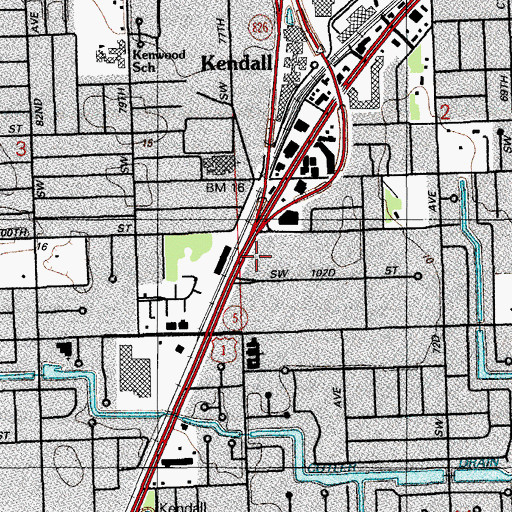 Topographic Map of Continental Park, FL