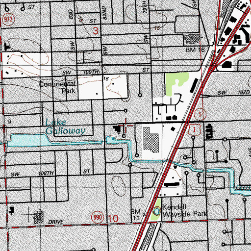 Topographic Map of Grace Church, FL