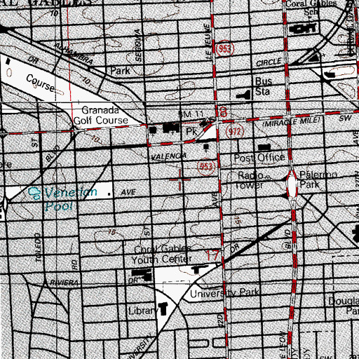 Topographic Map of Palermo Park, FL