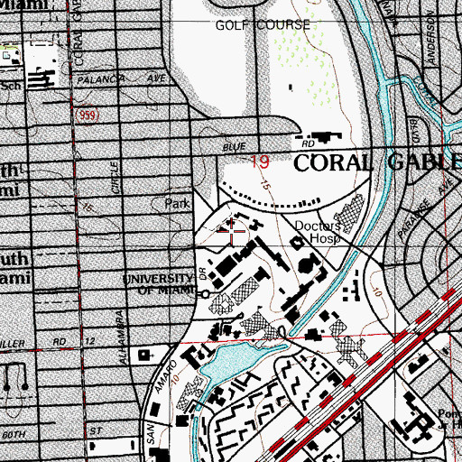 Topographic Map of Gifford Arboretum, FL