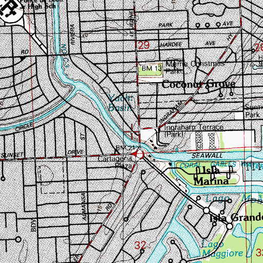 Topographic Map of Ingraham Terrace, FL