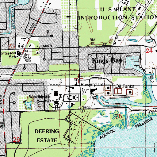 Topographic Map of Alexander Christian School, FL