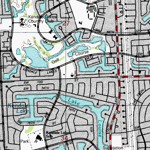 Topographic Map of Good Shepherd Church, FL