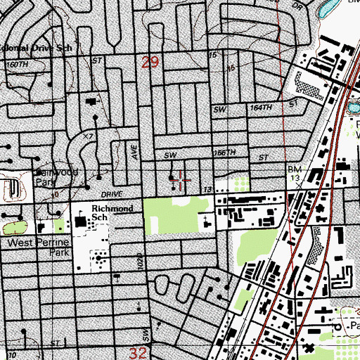 Topographic Map of New Testament Church, FL