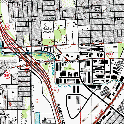 Topographic Map of Mount Olive Church, FL