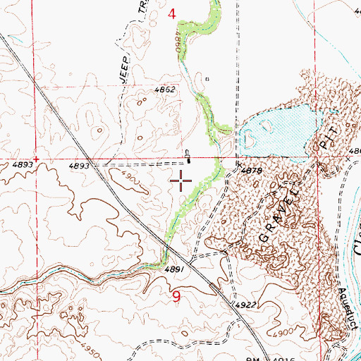 Topographic Map of Jacks Canyon, AZ