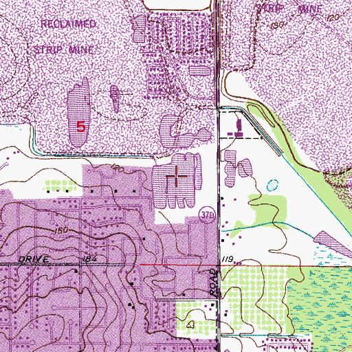 Topographic Map of Lake Pollock, FL