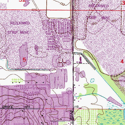 Topographic Map of Waterview Lake, FL