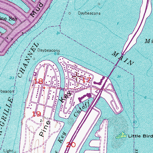 Topographic Map of Tierra Verde, FL
