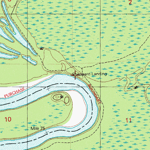 Topographic Map of Sheppards Landing, FL