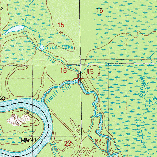 Topographic Map of Grayson Slough, FL