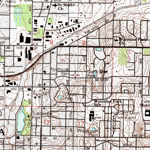 Topographic Map of Northside Park, FL