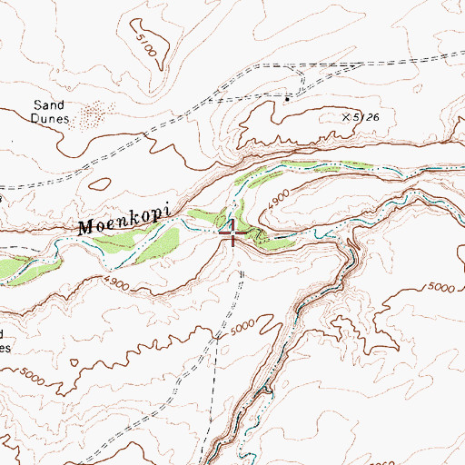 Topographic Map of Coal Mine Canyon, AZ