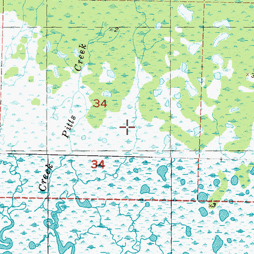 Topographic Map of Big Bend Wildlife Management Area, FL