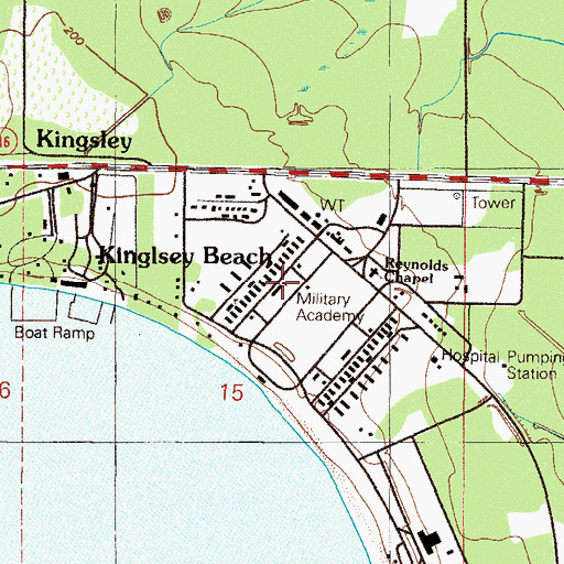 Topographic Map of Florida National Guard Military Academy, FL